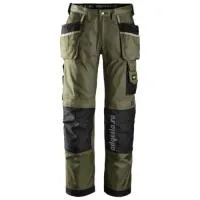 Рабочие брюки с накладными карманами Craftsmen Holster Pockets Trousers, DuraTwill, Snickers Workwear 3212