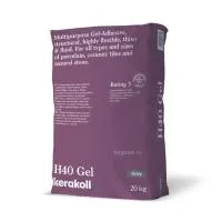Суперэластичный гелевый клей Kerakoll H40 Gel для керамогранита, плитки и натурального камня (серый), 20 кг