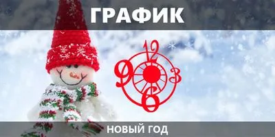 График работы в новогодние праздники!