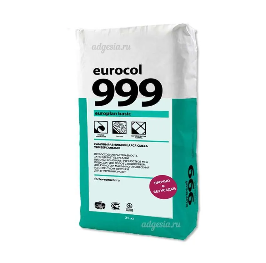 Самовыравнивающаяся смесь 999 Europlan Basic 25кг