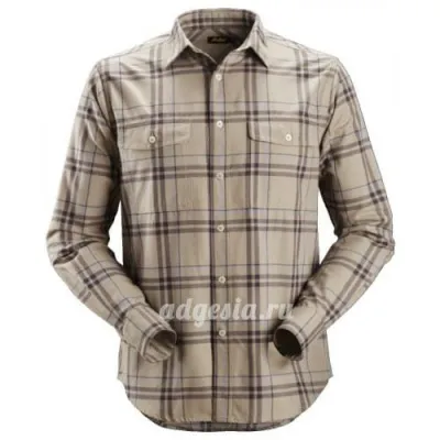 Фланелевая рубашка в клетку RuffWork Flannel Checked Shirt, Snickers Workwear 8502