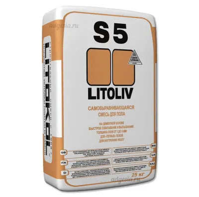Ровнитель для пола самовыравнивающийся Litoliv S5 25кг