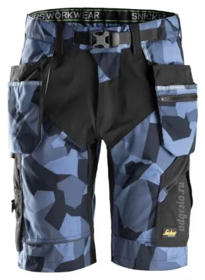 Рабочие шорты с накладными карманами Work Shorts+ Holster Pockets, Snickers Workwear 6904