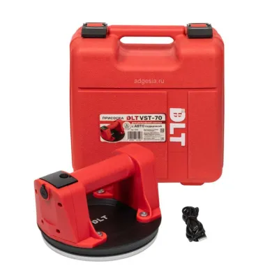 Присоска электрическая DLT VST-70 (6 дюймов) для рельефной плитки с авто подкачкой (арт. 3530)