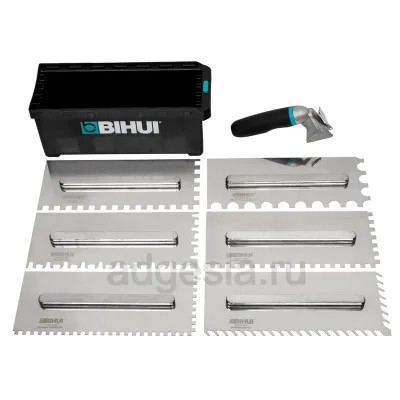 Набор из 6 зубчатых строительных шпателей Bihui (арт. PTSJG8)