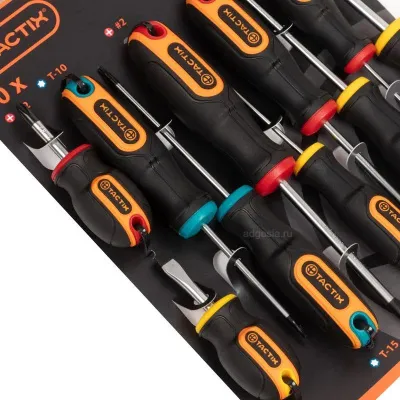 Набор отверток Tactix 10 шт (арт. 205407) серия PRO