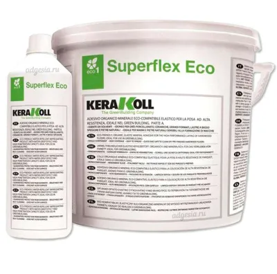 Двухкомпонентный полиуретановый клей для плитки Superflex Eco 8кг