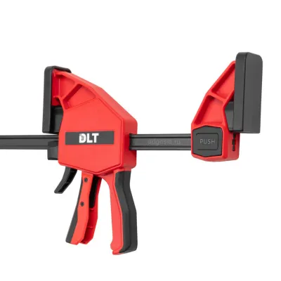 Струбцина пистолетная быстрозажимная DLT 450мм, (версия с удлиненной накладкой), арт.90451