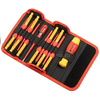 Набор сменных диэлектрических отверток Tactix 12шт (арт. 205605VD)