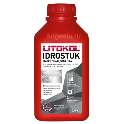 Idrostuk латексная добавка для затирки, 800 гр.
