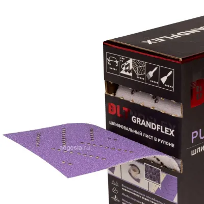 Шлифовальный лист в рулоне DLT GrandFlex PURO-ROLL, P80, 70мм*12м, (керамика точной формы) арт. 3019