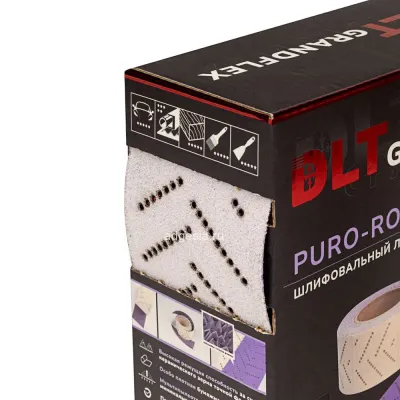 Шлифовальный лист в рулоне DLT GrandFlex PURO-ROLL, P120, 70мм*12м, (керамика точной формы) арт. 3020