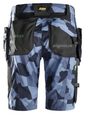 Рабочие шорты с накладными карманами Work Shorts+ Holster Pockets, Snickers Workwear 6904