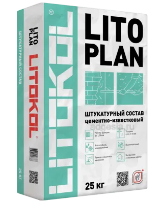Штукатурка цементная Litoplan, Litokol 25 кг.