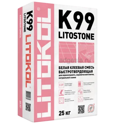 Litostone K99 белый клей для мрамора и гранита 25кг