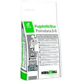 Эластичная цементная затирка Fugabella Eco Porcelana 0-8