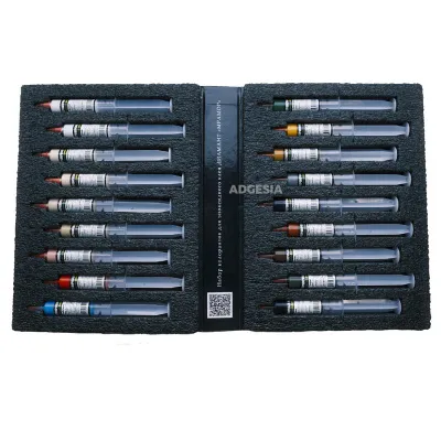 Набор колеров для эпоксидного клея-затирки Диамант Мрамор, 17 шт. по 10 мл.