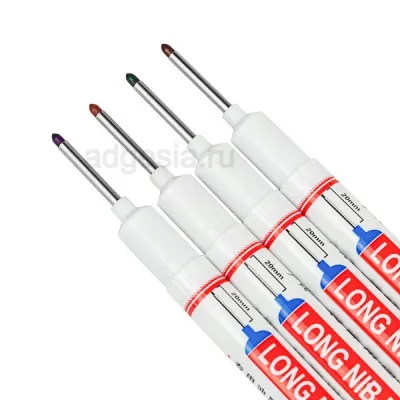 Набор строительных маркеров для глубоких отверстий (до 20мм) 4 шт, (арт. 1644)