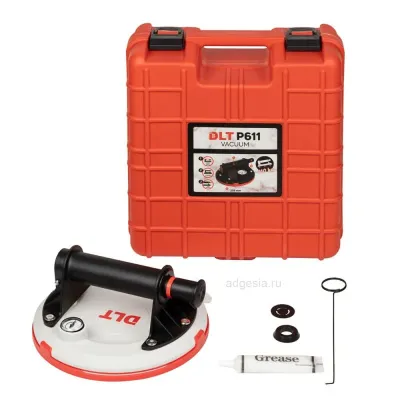 Присоска вакуумная DLT P611 (8 дюймов) для рельефной плитки с манометром (арт. 0951)