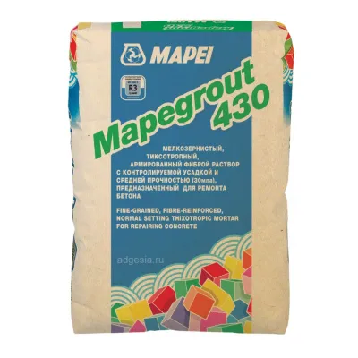 Безусадочный ремонтный состав Mapegrout 430 25 кг, Mapei