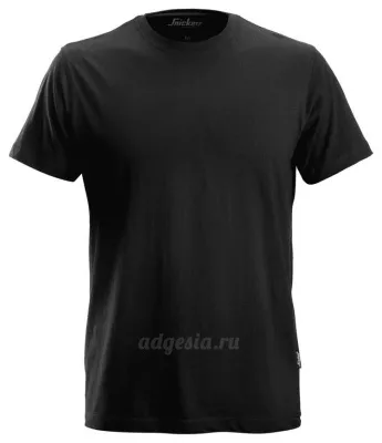 Базовая футболка Snickers Workwear 2502, Classic T-Shirt, размер XS, 0400 Black