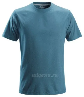 Базовая футболка Snickers Workwear 2502, Classic T-Shirt, размер XS, 5100 Petrol Blue