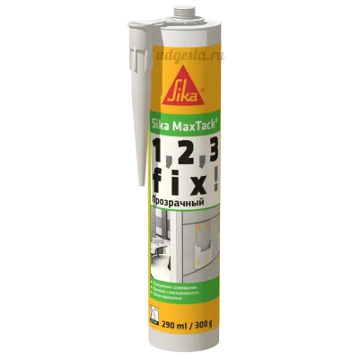 Прозрачный монтажный клей Sika MaxTack Invisible 300 мл