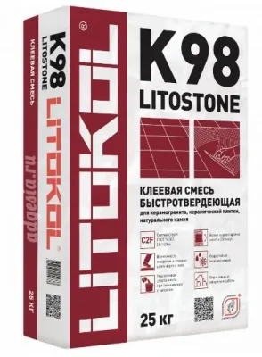 Быстросохнущий клей для плитки Litostone K98 25 кг.