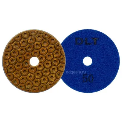 Алмазный гибкий шлифовальный круг DLT №10, Ø100 мм, #50 (арт. 0932)