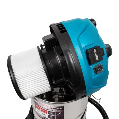 Пылесос строительный DLT EXTRALINE PL30 с полуавтоматической очисткой фильтра (обратный поток) (арт. 0587)