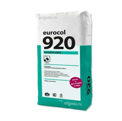 Гипсовый ровнитель 920 Europlan Alphy 25кг