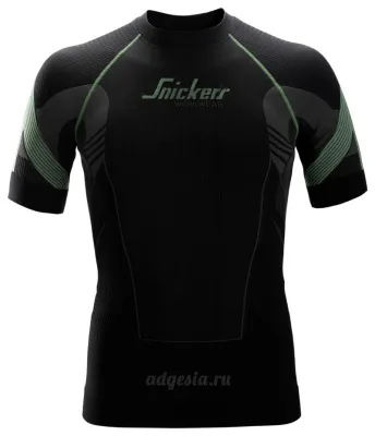 Бесшовная футболка-термобелье Snickers Workwear 9426, Seamless Short Sleeve Shirt