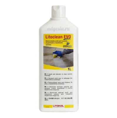 Очиститель плитки от цемента Litoclean Evo Litokol 1 л