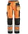 Светоотражающие рабочие брюки Snickers Workwear High-Vis Holster Pockets+, класс 2 (арт. 6230)