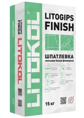 Шпатлевка гипсовая Litogips Finish 15кг