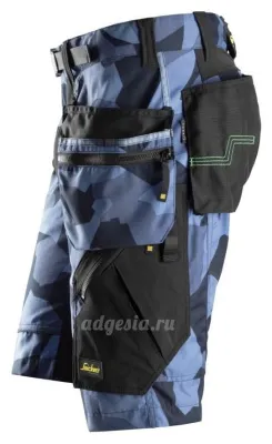 Рабочие шорты с накладными карманами Work Shorts+ Holster Pockets, Snickers Workwear 6904
