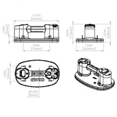 Присоска электрическая GRABO Pro-Lifter (арт. 1134)