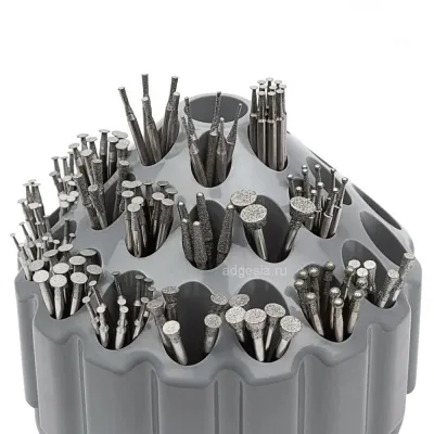 Набор алмазных фрез для гравировальной машинки DLT, 138шт (шарошки для гравера) арт. 1553