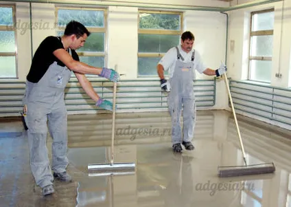 выравнивание пола финишным ровнителем