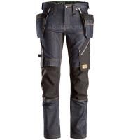 Рабочие штаны Denim Work Trousers+ Holster Pockets, Snickers Workwear 6955