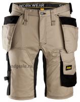 Шорты с накладными карманами Snickers Workwear 6141, Stretch Shorts Holster Pockets