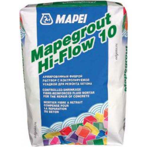 Наливной ремонтный состав для бетона Mapegrout Hi-Flow 10 25кг