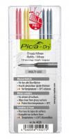 Грифель Pica-Marker 4020 для карандаша Pica-Dry 3030, (4 темных, 2 красных, 2 желтых)