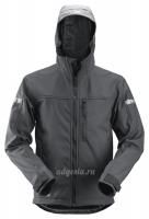 Ветрозащитная водоотталкивающая куртка Soft Shell Jacket with Hood, Snickers Workwear 1229