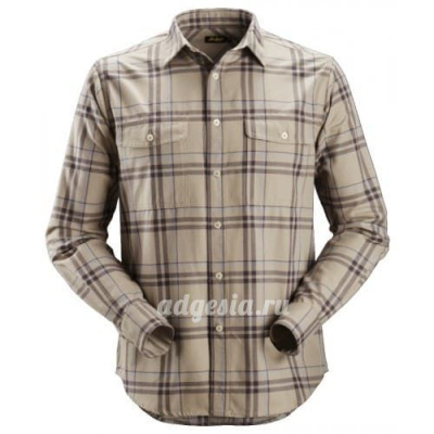 Фланелевая рубашка в клетку RuffWork Flannel Checked Shirt, Snickers Workwear 8502