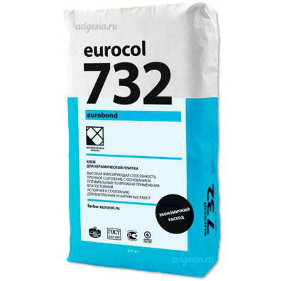 Eurobond 732 клей для керамической плитки 25 кг