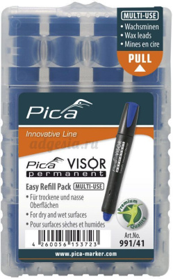 Сменный стержень Pica-Marker 991 для маркера Pica-Marker 990 Visor permanent, 4 шт