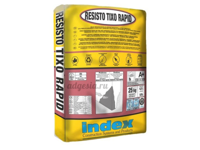 Быстросохнущий ремонтный состав Resisto Tixo Rapid 15, Index, 25 кг