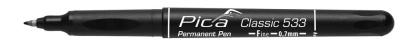 Тонкий перманентный черный маркер Pica-Marker 533/46