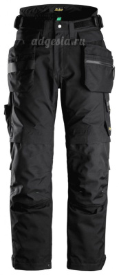 Утепленные водонепроницаемые брюки Gore-Tex 37.5® Insulated Trousers+ Holster Pockets, Snickers Workwear 6580
